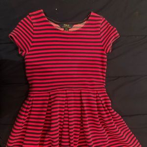 Navy and Hot Pink Striped Dress!!!!😃😍🥰
